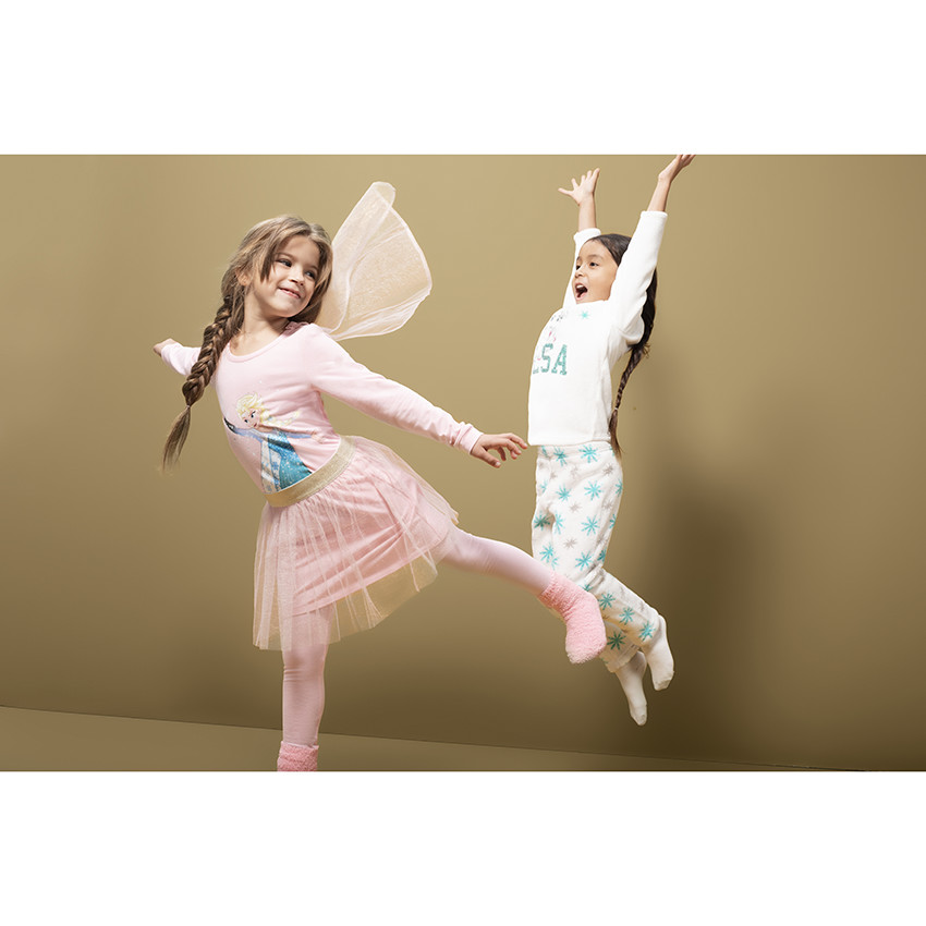Pyjama en sherpa print et sequins Reine des Neiges Disney 