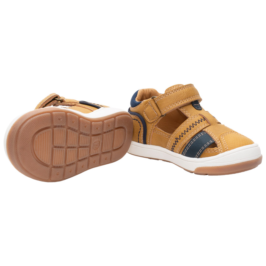 Sneakers met leder effect voor jongens 