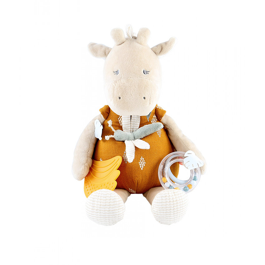 Peluche d'activités Girafe en veloudoux 40 cm 