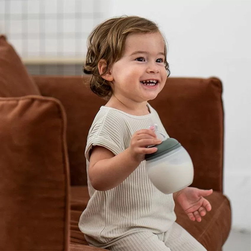 Biberon silicone Kaki 240 ml 