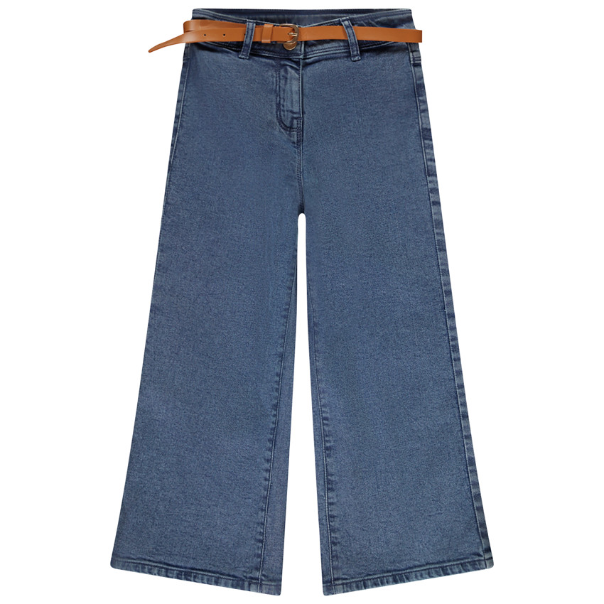 Jeans met een losse pasvorm en riem voor meisjes 
