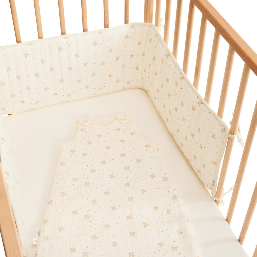 Tour de lit en double gaze Douce Hirondelle écru 