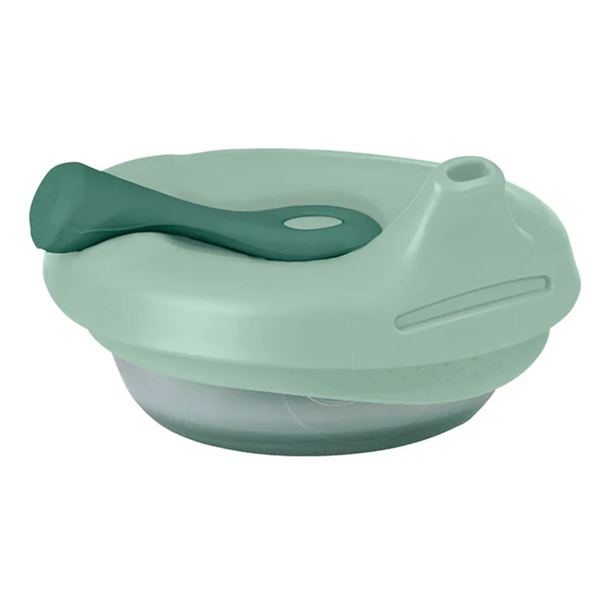 Lunchbox pochette alimentaire en silicone Food Push 110ml Vert Sauge 4m+  