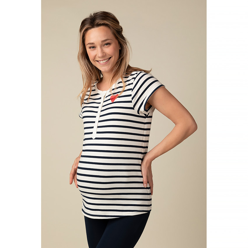 T-shirt de grossesse manches courtes pour pyjamas 