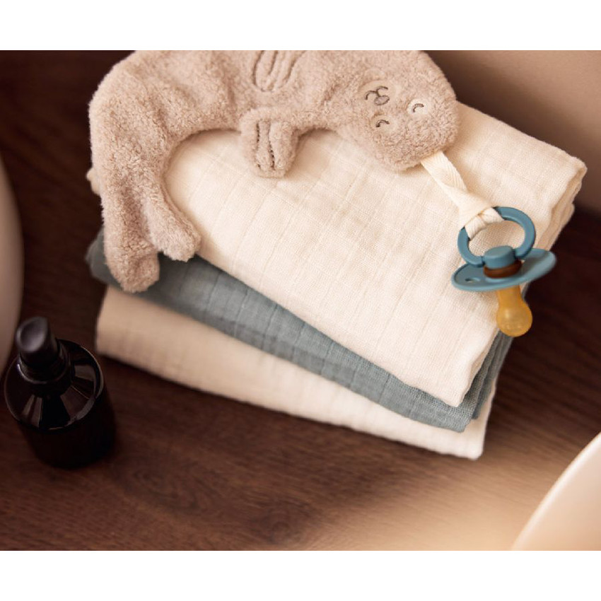 Set van 4 Tetra doeken 70x70cm Sea Green/Ivory 