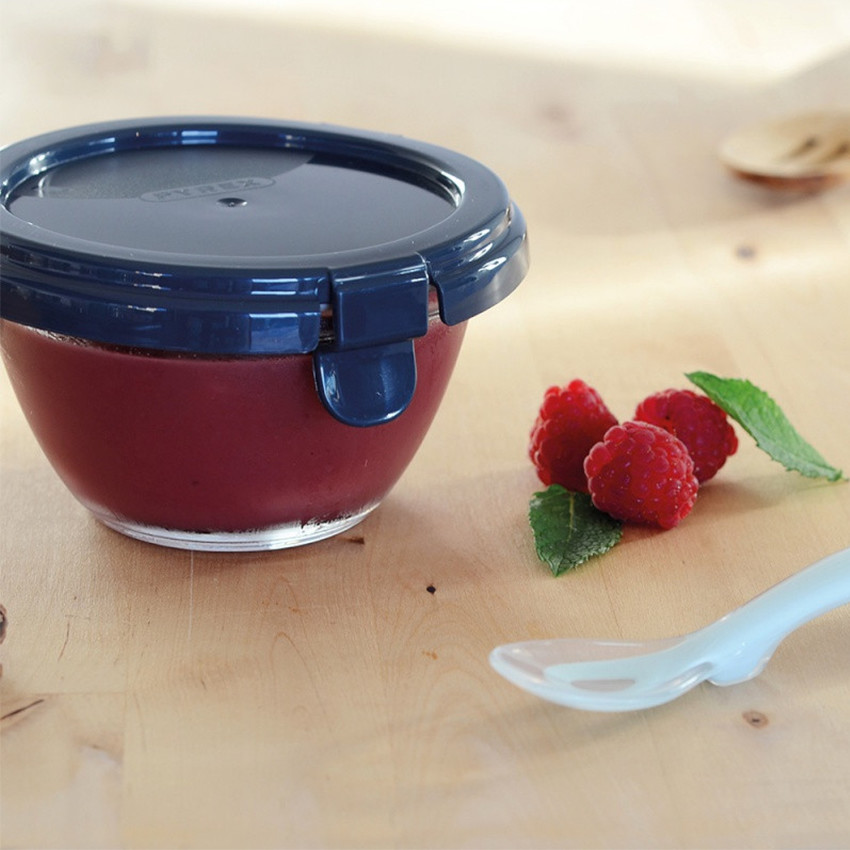 Plat de conservation en verre 200 ml Pyrex - Dark Blue 