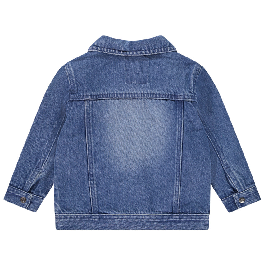 Veste en jean effet délavé style worker pour bébé garçon 