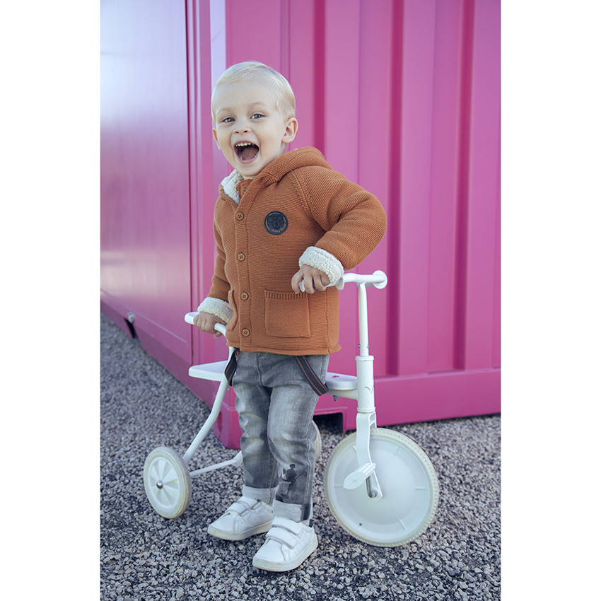 Jean à bretelles amovibles et motifs Mickey Disney pour bébé garçon 