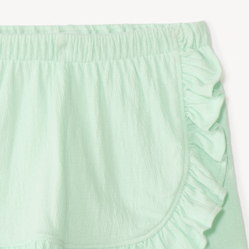 Tweedelig set met mouwloos shirt en bloemetjes shortrok meisjes 