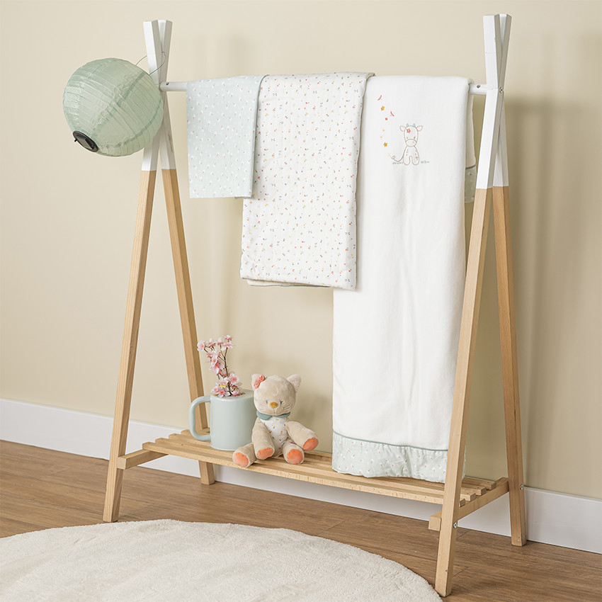 Couverture 100 x 135 cm Mila, Lana & Zoë écru 