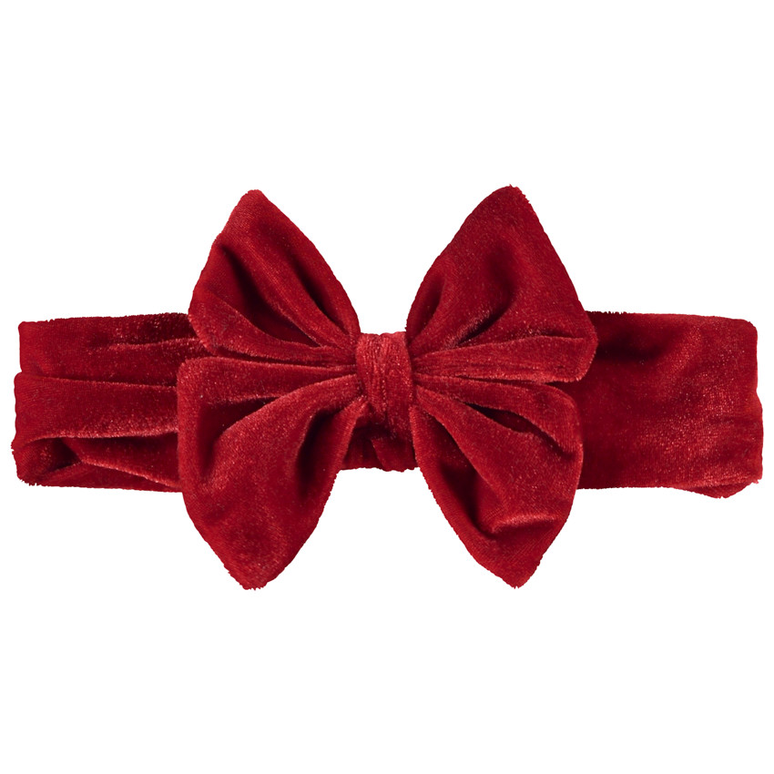 Hoge fluwelen haarband met knoop voor meisjes 