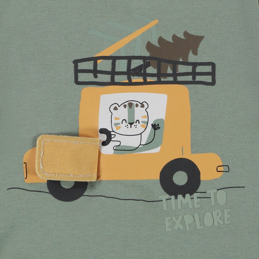 Ensemble jogging motif lion en safari pour bébé garçon 