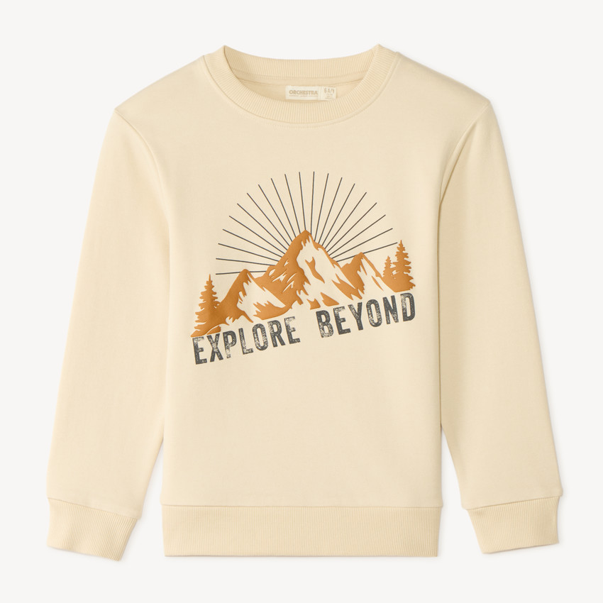Sweat en molleton print fantaisie garçon 