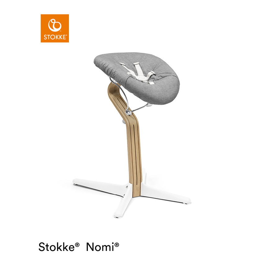 Hoge Stoel NOMI evolutief - Wit Eiken Hout 