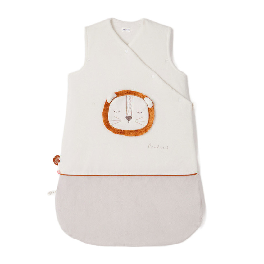 Gigoteuse sans manches en veloudoux Babou 50 cm bicolore 