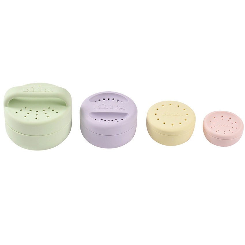 Jouets de bain silicone Menthe au lait Multicouleurs 4 pcs 