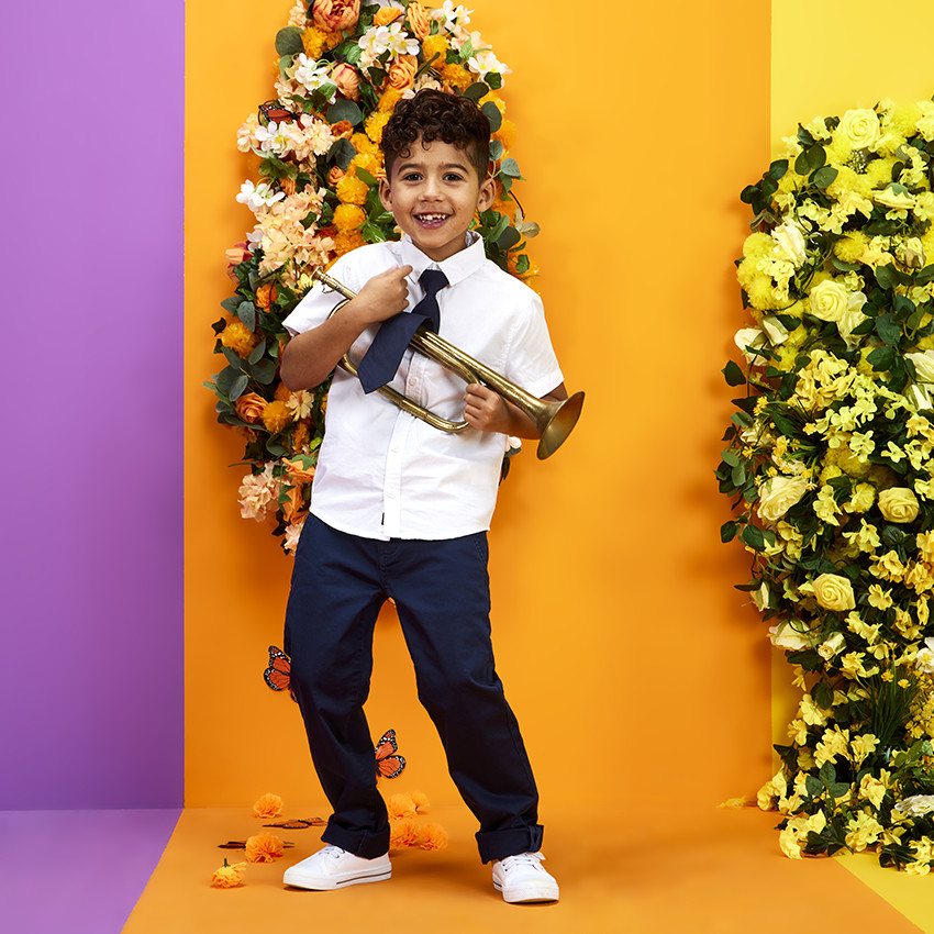 Chemise manches courtes blanche en coton 