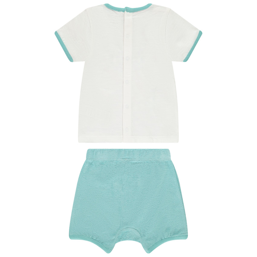 Ensemble T-shirt print ours et bermuda pour bébé garçon 