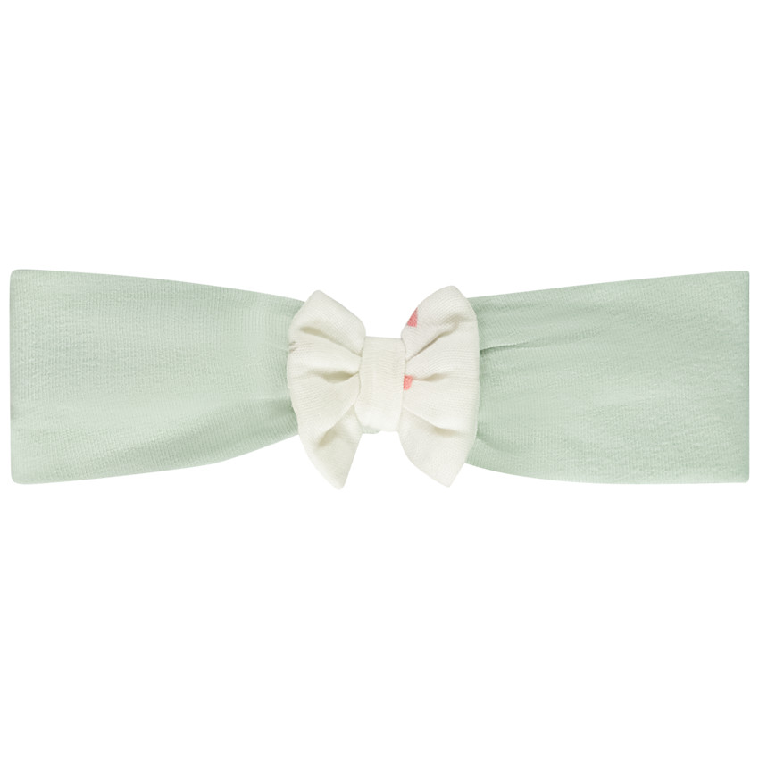 Tweekleurige hoofdband met knoop voor meisjes 