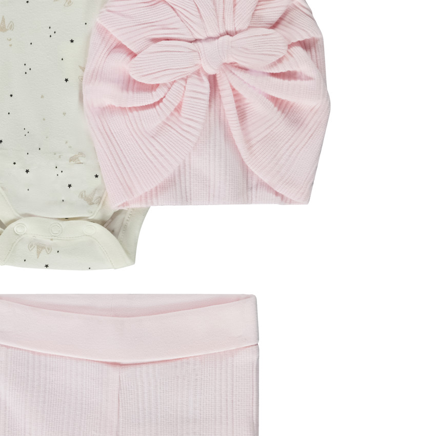 Lot de 2 ensembles 3 pièces interchangeables pour bébé fille