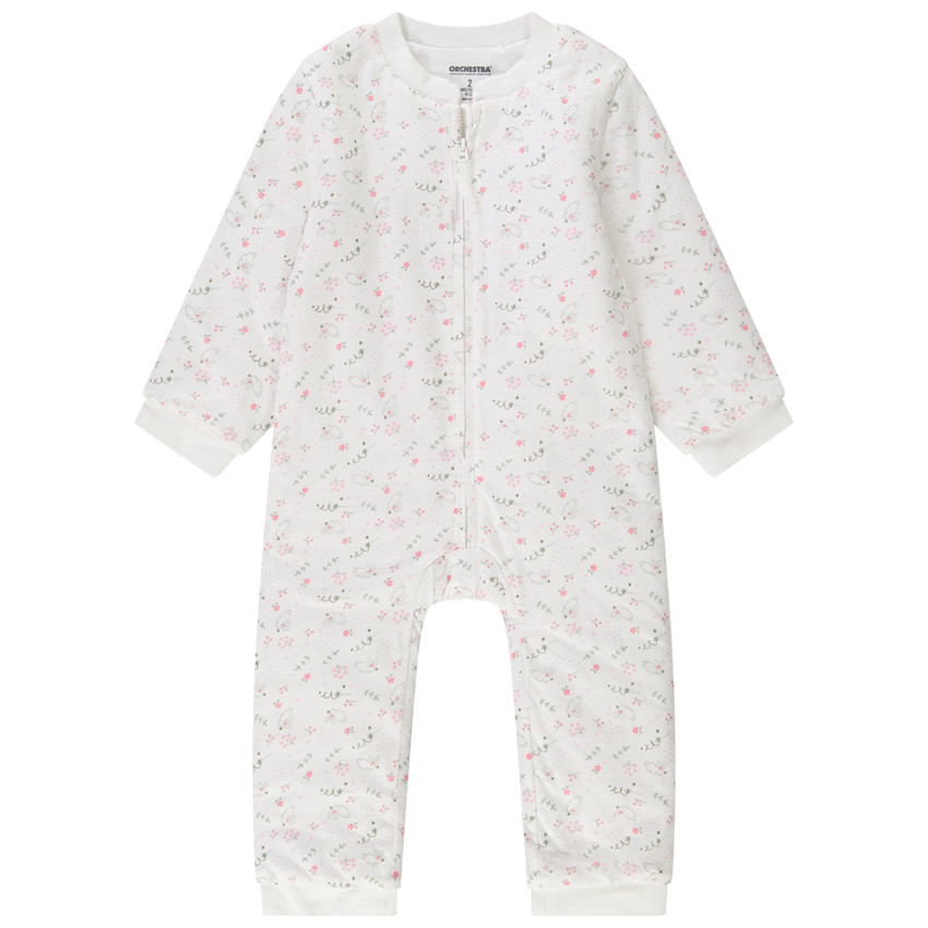 Surpyjama ouatiné imprimé lapins pour fille 