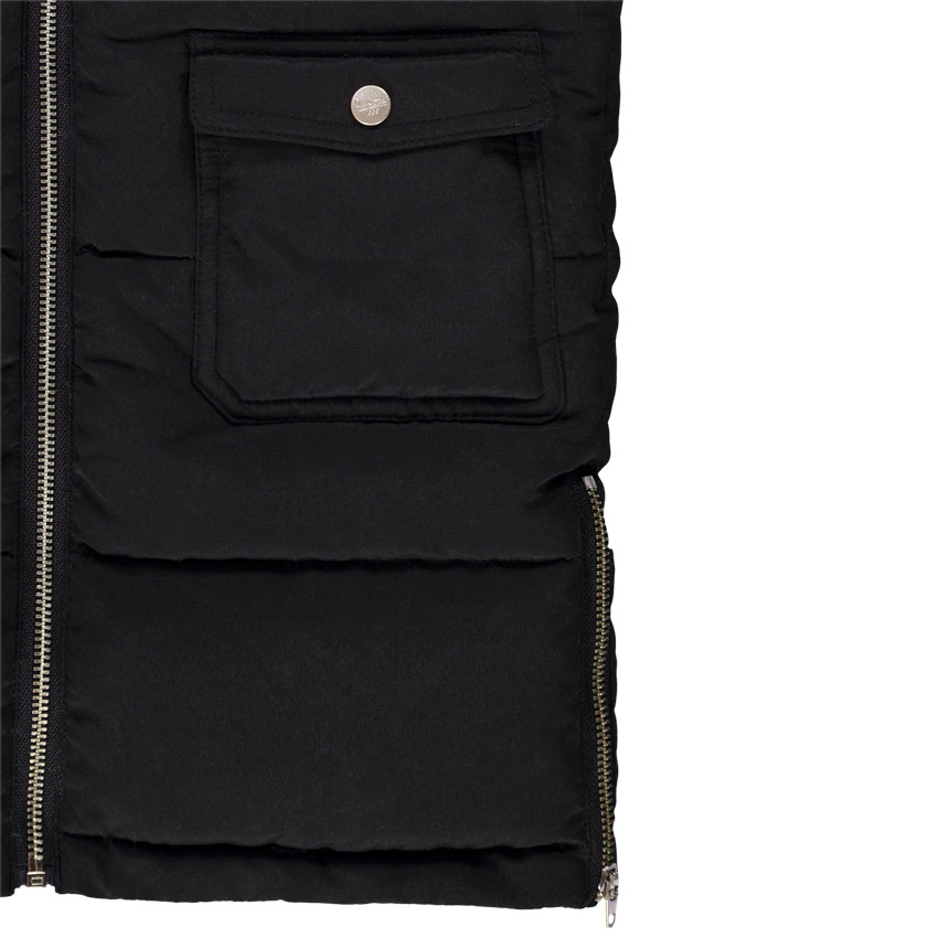 Doudoune longue imperméable avec capuche doublée sherpa pour fille 