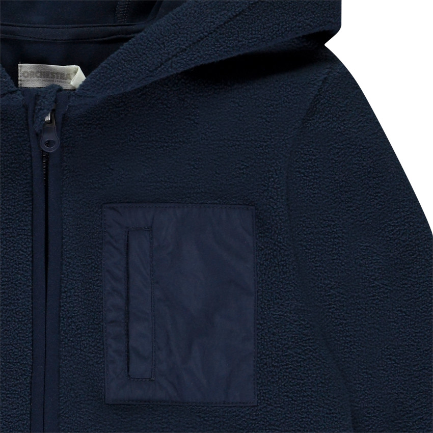 Vest van microfleece met kap voor jongen 