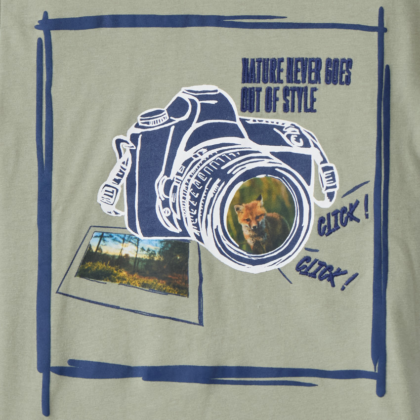 T-shirt manches courtes photoprint renard garçon 