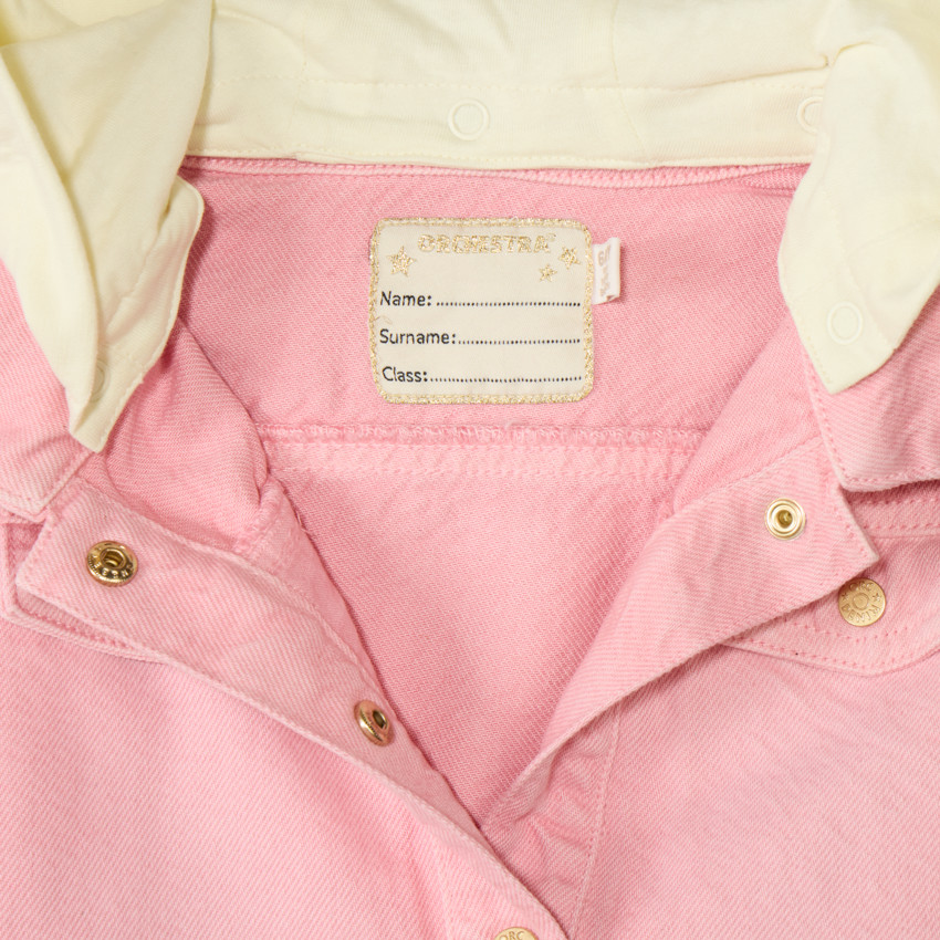 Jeansjack met afneembare capuchon voor meisjes 