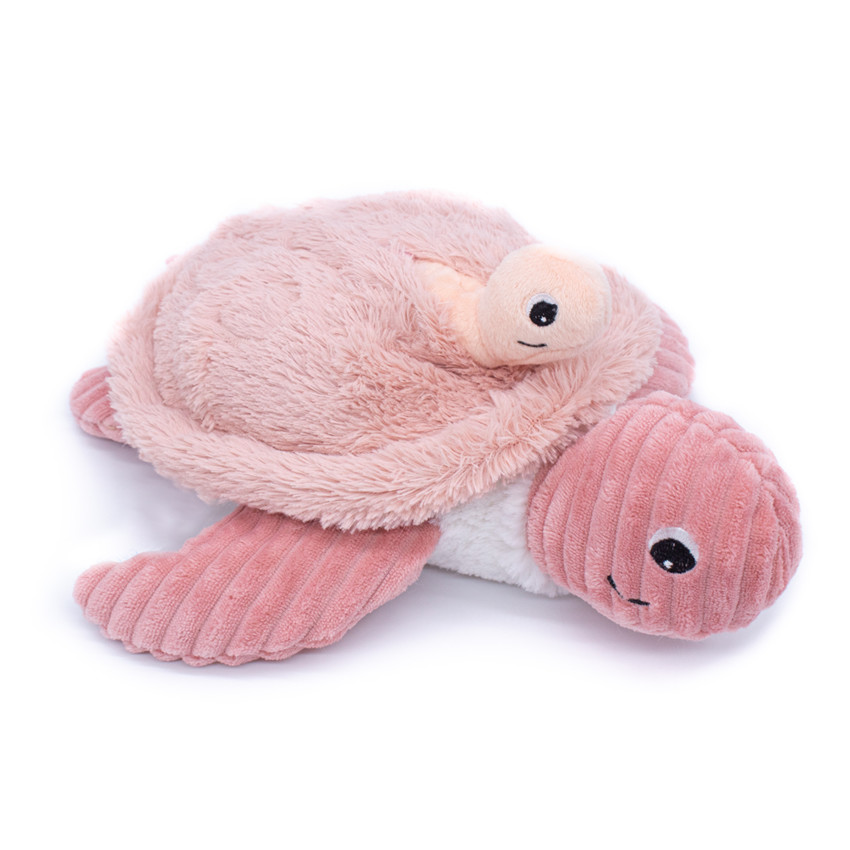 Peluche Ptipotos Tortue maman/bébé - Rose 