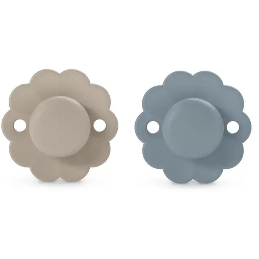 Sucette Wonder silicone Grey Clouds/Lake 6/18M 2pcs 