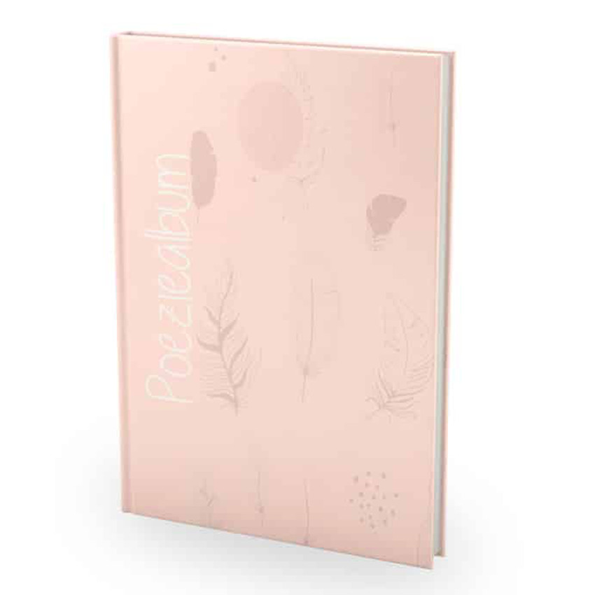 Livre Album de poésie "Texte Néelandais" Rose 