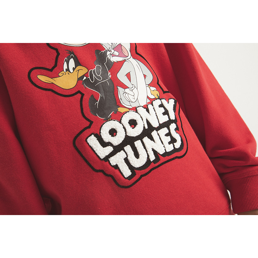 Sweat en molleton print Looney Tunes pour garçon 