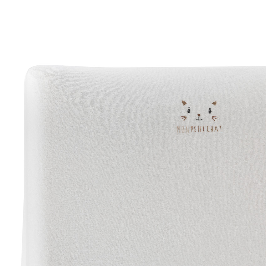 Housse de matelas à langer en éponge Mon Petit Chat 
