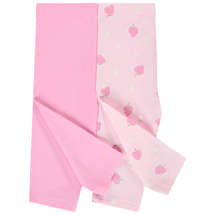 Set van 2 korte boxershorts voor meisjes in jersey 