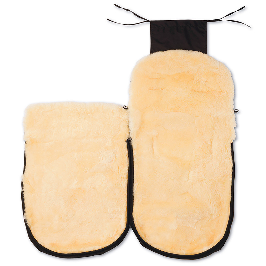 Chancelière universelle imitation mouton - Noir 