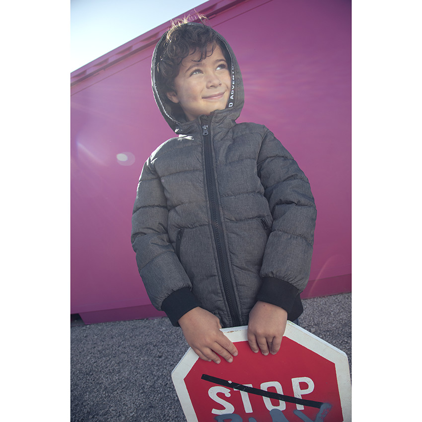 Donsjas met microfleece voering voor jongens 