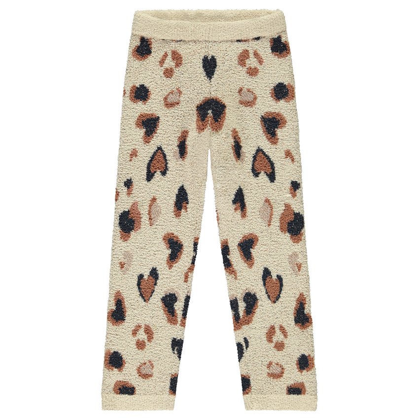 Pyjama 2-delig in gebreid fantasie met borduurwerk voor meisjes 