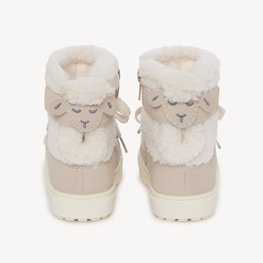 Booties met moumoute voor meisjes, ideaal voor après-ski. 