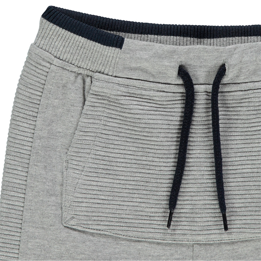 Setje van T-shirt en bermuda met dierenprint en geborduurde tekst 