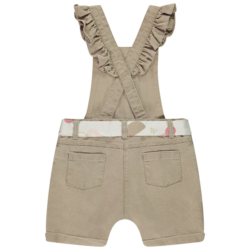 Korte honingraat jumpsuit met arty riem voor meisjes 