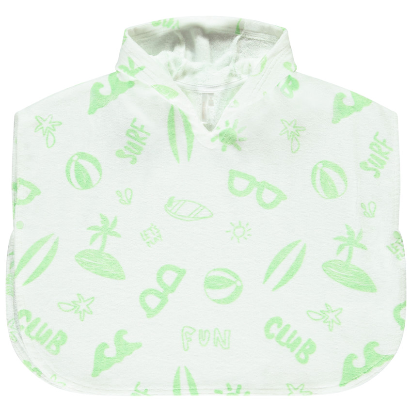 Cape de bain imprimé fantaisie pour bébé  