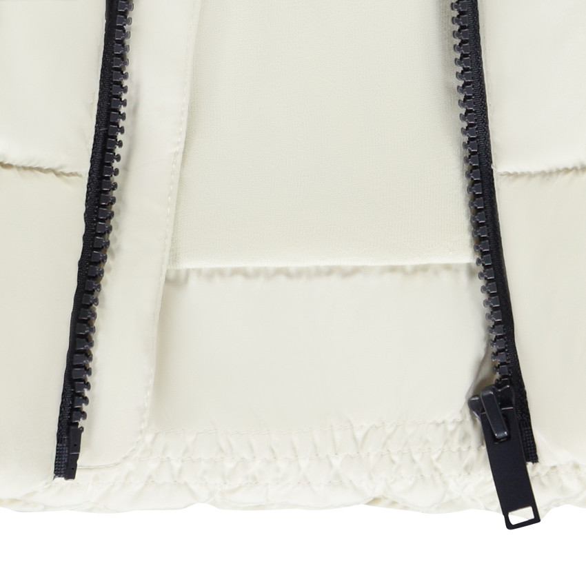 Mouwloze donsjas met ritszakken voor jongens 