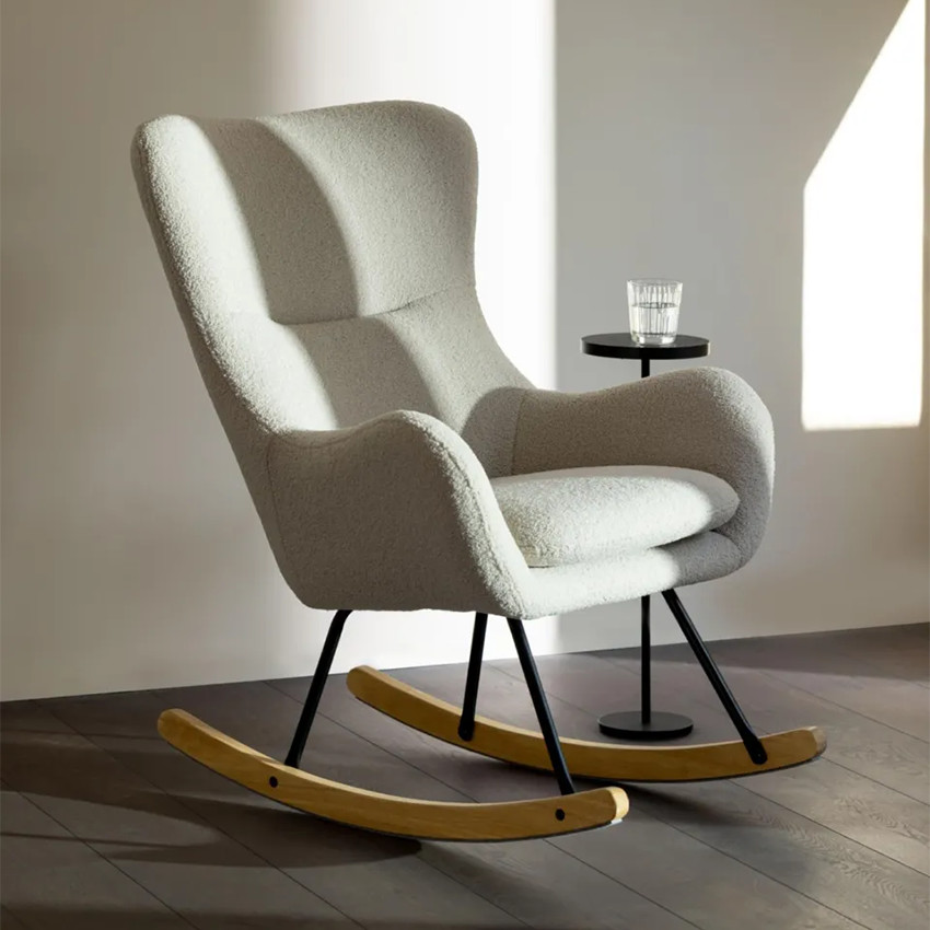 Fauteuil à bascule Rocking Chair Basic Beige Sheep 