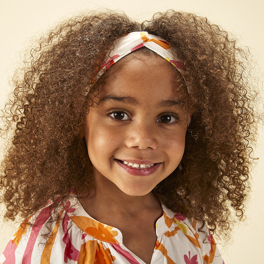 Bandeau effet croisé imprimé pop pour fille 