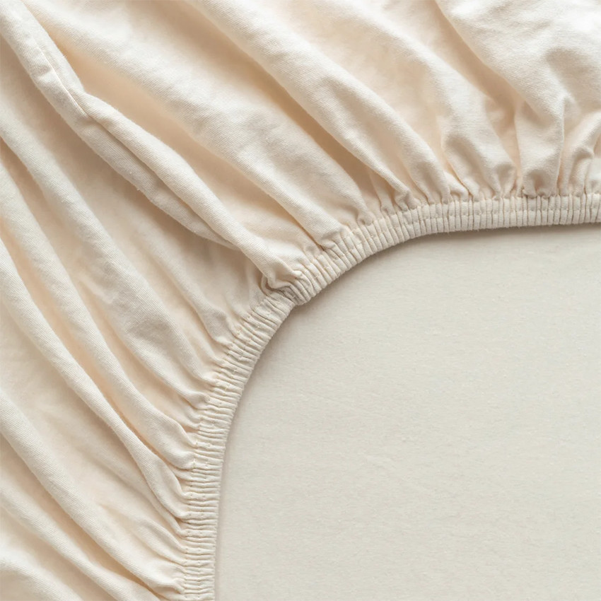 Drap housse Parc Jersey Cream 75x95cm 