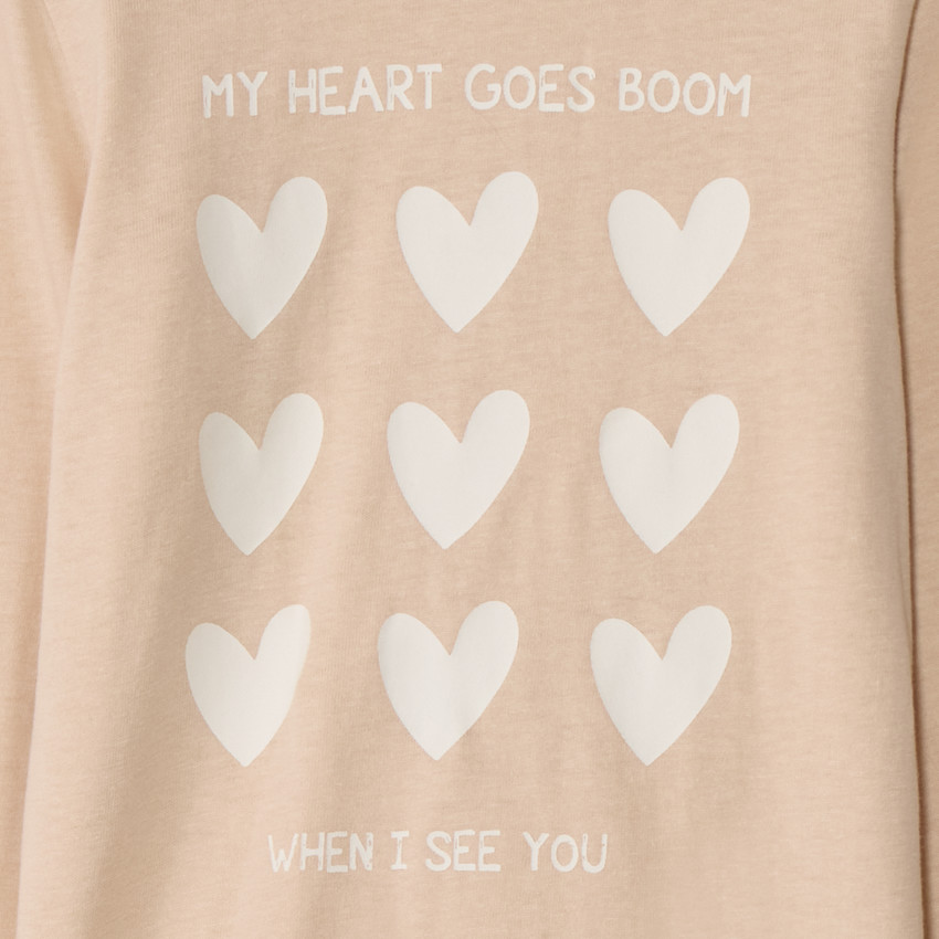 T-shirt manches longues printé pour bébé fille 