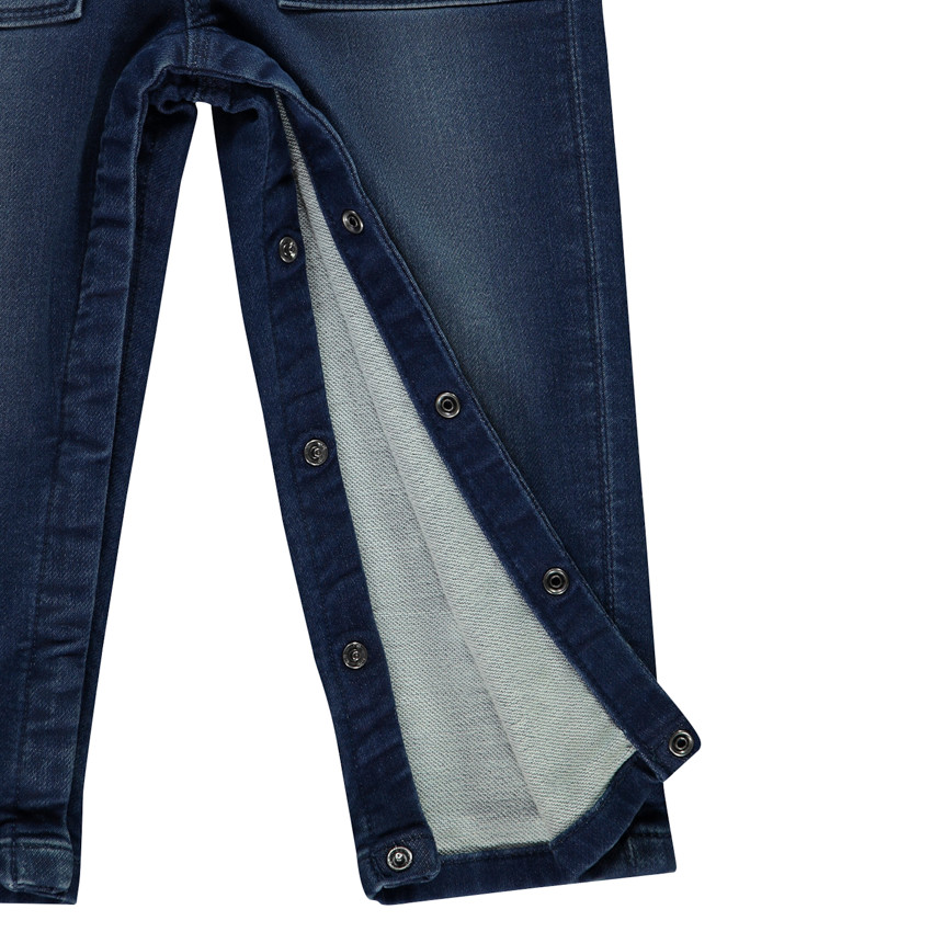 Salopette longue effet jean pour bébé garçon 