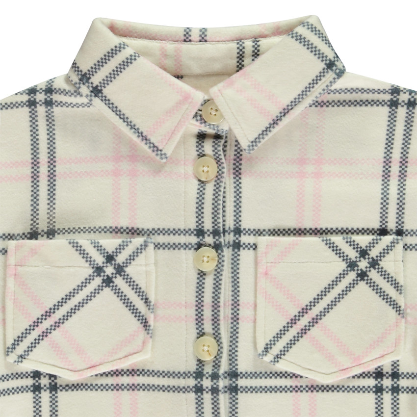 Surchemise à carreaux pour fille 