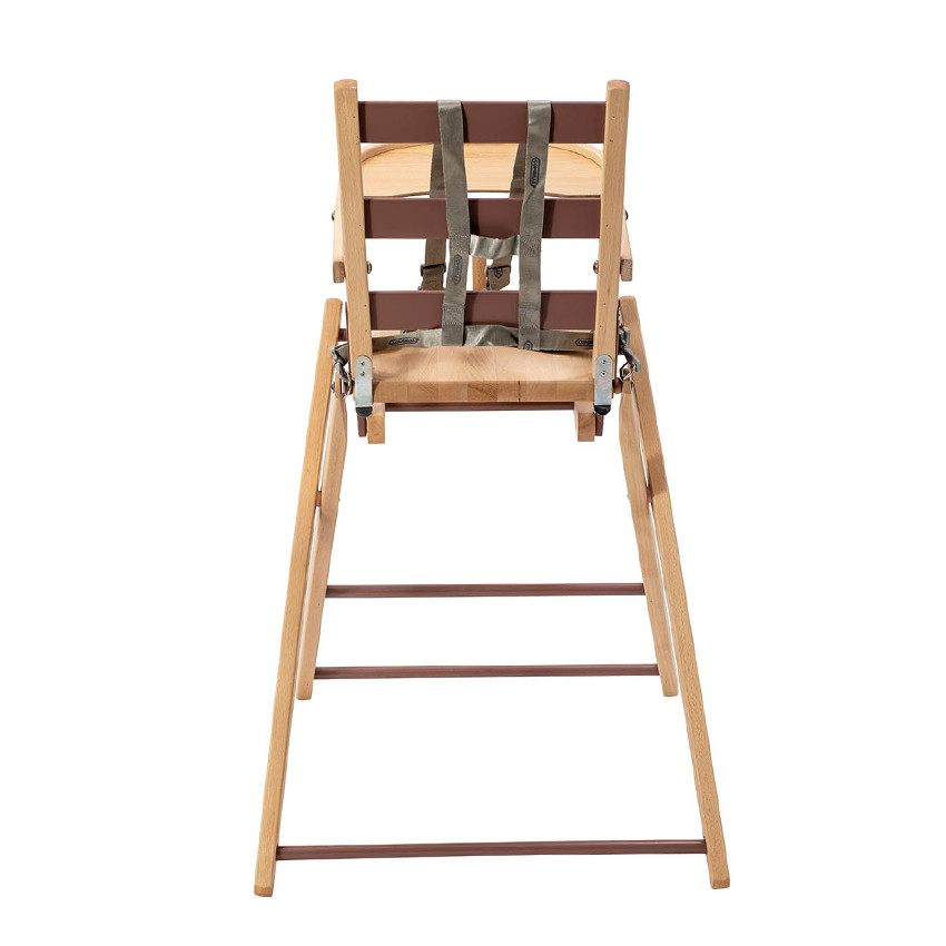 Chaise haute pliante Sarah hybride vieux rose 